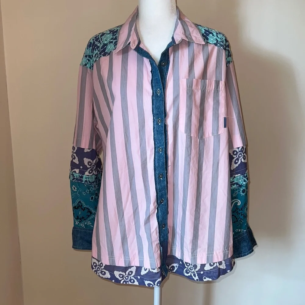 Free People Wild Dunes Stripe Shirt - Picture 5 of 16